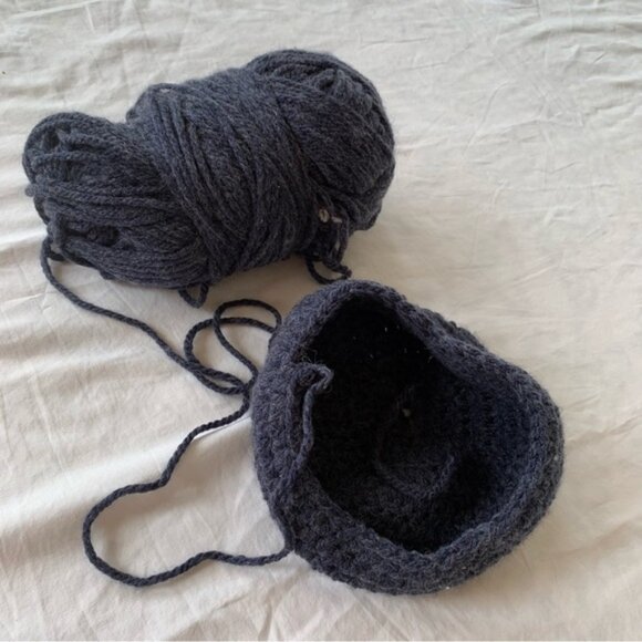 Dark Grey Soft Yarn for Knitting & Crochet - Picture 2 of 2
